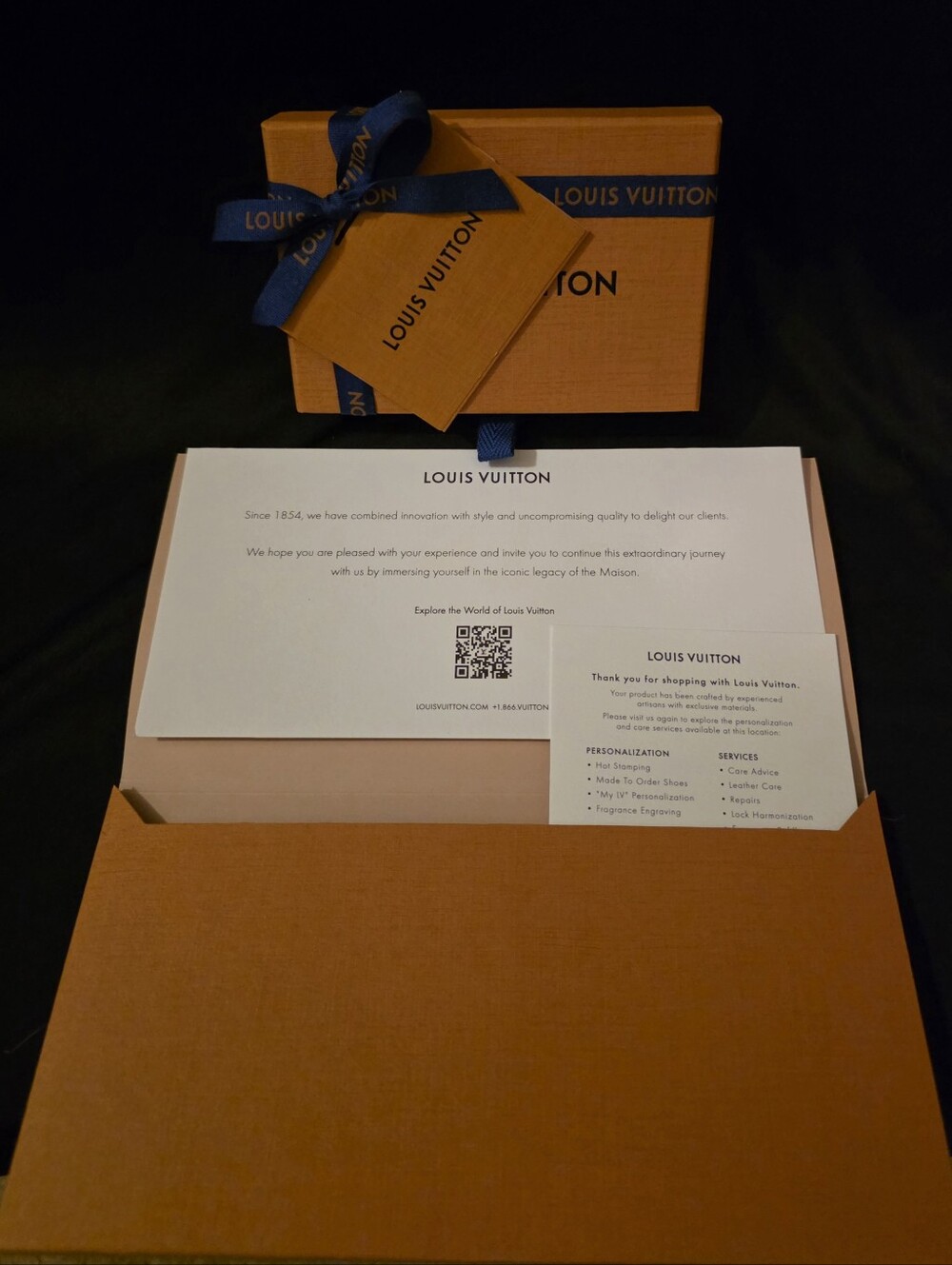 Louis Vuitton Cream Drawstring Pouch with Signature Box